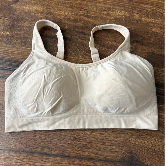 truekind Other - Truekind Bra Large Beige Padded Adjustable Daily Comfort Wireless Shaper